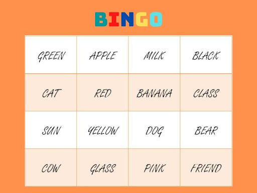 Bảng trò chơi Bingo